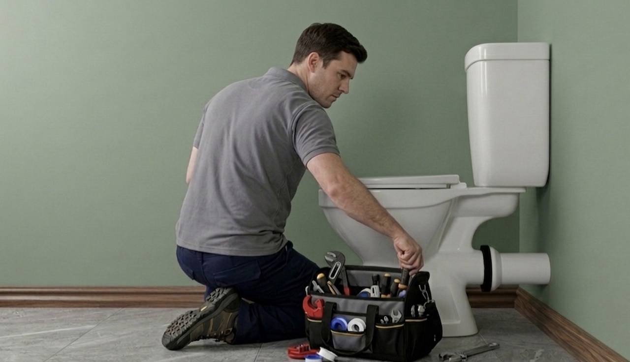 Toilet installation in Huntingdon